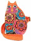 Feline Family Cut Out Crossbody Bag (Orange) Feline Family Cut Out Crossbody Bag (Orange)