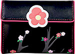 Small Trifold Wallet in Black Small Trifold Wallet in Black