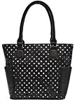 Perforated Fashion Black Tote Bag Perforated Fashion Black Tote Bag