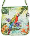 Cross Body Bag with Parrot by Sandy Clough Cross Body Bag with Parrot by Sandy Clough