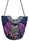 Vintage Style Evening Bag with Hanging Charms Vintage Style Evening Bag with Hanging Charms
