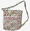 Paisley Quilted Crossbody Bag in Pink and Tan Paisley Quilted Crossbody Bag in Pink and Tan