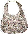 Paisley Quilted Pink and Beige Hobo Bag Paisley Quilted Pink and Beige Hobo Bag