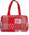 Quilted Patchwork Diaper Bag in Red Quilted Patchwork Diaper Bag in Red